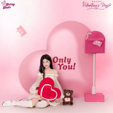 Gấu Bông Berry Bear Hình Trái Tim 25cm Khóa Mở Thư Ôm - Quà Tặng Ý Nghĩa 2.026 3