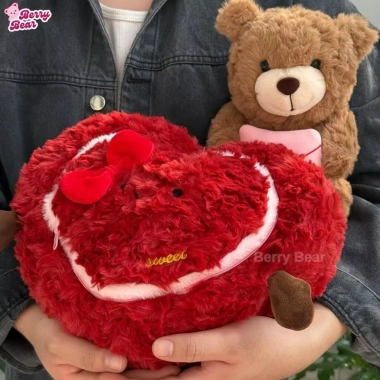 Gấu Bông Berry Bear Hình Trái Tim 25cm Khóa Mở Thư Ôm - Quà Tặng Ý Nghĩa 2.026 8