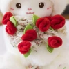Gấu Bông Cừu Trắng ôm Hoa Hồng Valentine Quà Tặng Người Yêu Ấm Áp, Dễ Thương 2