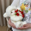 Gấu Bông Cừu Trắng ôm Hoa Hồng Valentine Quà Tặng Người Yêu Ấm Áp, Dễ Thương 5