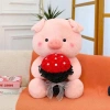 Gấu Bông Heo Hồng Cầm Hoa, Lông Mềm, Quà Tặng Sinh Nhật Valentine, 49.989đ 3