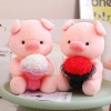 Gấu Bông Heo Hồng Cầm Hoa, Lông Mềm, Quà Tặng Sinh Nhật Valentine, 49.989đ 5