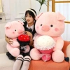 Gấu Bông Heo Hồng Cầm Hoa, Lông Mềm, Quà Tặng Sinh Nhật Valentine, 49.989đ 7