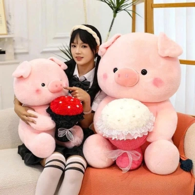 Gấu Bông Heo Hồng Cầm Hoa, Lông Mềm, Quà Tặng Sinh Nhật Valentine, 49.989đ 7 Gấu Bông Heo Hồng Cầm Hoa, Lông Mềm, Quà Tặng Sinh Nhật Valentine, 49.989đ 7