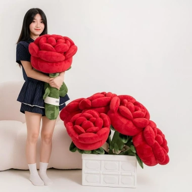 Gấu bông hoa hồng 80cm giao nhanh 2h - Quà tặng người yêu 20/10 Valentine sinh nhật