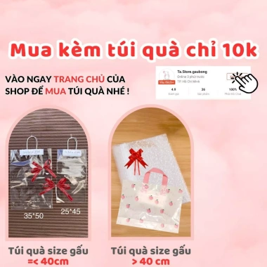 Gấu bông hoa hồng giao nhanh 2h HCM - Quà Valentine, 14/2, sinh nhật - TA STORE 6