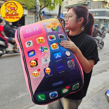 Gấu bông iPhone 17 Pro Max 3D Độc Lạ – Quà Tặng Cao Cấp, Nhồi Bông City 99k 4