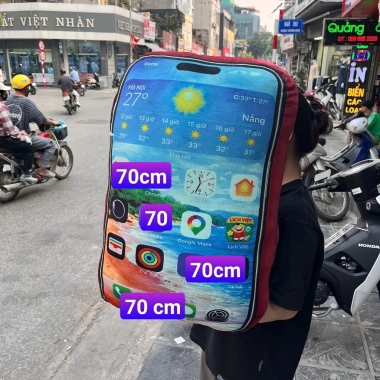 Gấu bông iPhone 17 Pro Max 3D Độc Lạ – Quà Tặng Cao Cấp, Nhồi Bông City 99k 9