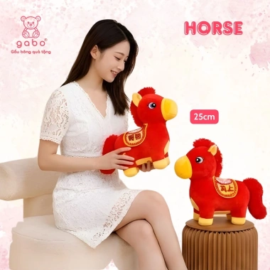 Gấu Bông Ngựa Đỏ May Mắn - Linh Vật Năm Mới, Quà Tặng Bính Ngọ Tết 2.026, Búp Bê 79k 5 Gấu Bông Ngựa Đỏ May Mắn - Linh Vật Năm Mới, Quà Tặng Bính Ngọ Tết 2.026, Búp Bê 79k 5