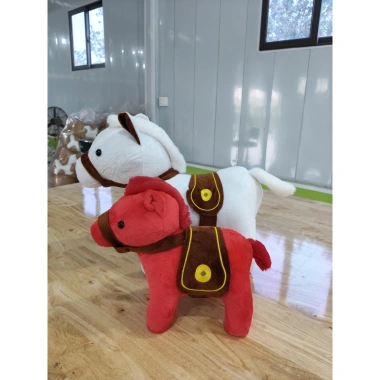 Gấu Bông Ngựa Đỏ Tài Lộc 35cm - Quà Tặng May Mắn Tết Bính Ngọ 2.026, Ngựa Thần Tài Hot Trend, Giá 59,000 VND