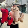 Gấu bông Ngựa Tài Lộc 70cm - Lông mềm mịn, Thú nhồi bông cao cấp, Quà tặng 260k 3