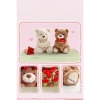 Gấu bông teddy lông xù đội mũ ôm bó hoa hồng - Quà tặng sinh nhật Valentine cho bạn gái, người yêu 80k 2