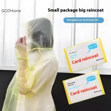 GCDHome - Bộ 5 áo mưa khẩn cấp nhẹ gọn cho đi bộ du lịch cắm trại xe đạp - Giá 40.284₫