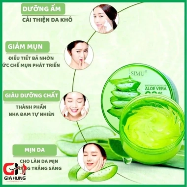 Gel Lô Hội Nha Đam Aloe Vera 98% IMISSMI 300g Dưỡng ẩm, phục hồi da, giá 55k 8