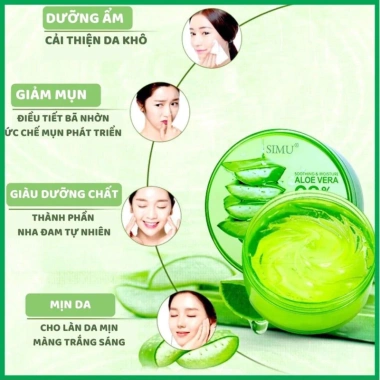 Gel Nha Đam Dưỡng ẩm 300g - Mặt Nạ Thiên Nhiên Giá 38.000₫, Dưỡng Da Sâu 3