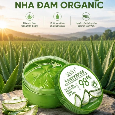 Gel Nha Đam Dưỡng ẩm 98% SIMU MMEI'R 300ml - Dưỡng da mặt, cấp ẩm, sáng da, mềm da, giảm giá 50.000₫ 8