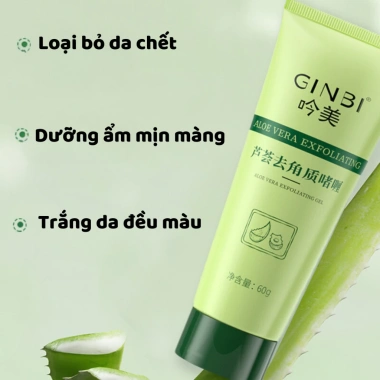 Gel Tẩy Da Chết Ginbi Nha Đam - Làm sạch sâu, da mịn căng bóng, chỉ 17.600₫