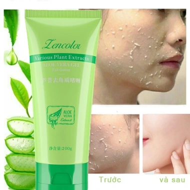 Gel tẩy tế bào chết mặt trắng da nha đam - Dưỡng ẩm, giảm mụn, da dầu, da sạch 130k 6