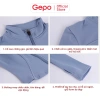 GEPO Áo Khoác Thể Thao Nữ Dài Tay Co Giãn, Khóa Kéo, Thấm Hút Mồ Hôi GP209 4