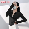 GEPO Áo Khoác Thể Thao Nữ Dài Tay Co Giãn, Khóa Kéo, Thấm Hút Mồ Hôi GP209 8