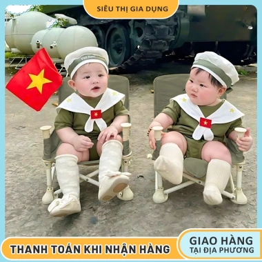 Ghế Ăn Dặm Gấp Gọn Hoo Booster Xanh Quân Đội Kèm Bàn Hàn Quốc FREE SHIP 188.000₫