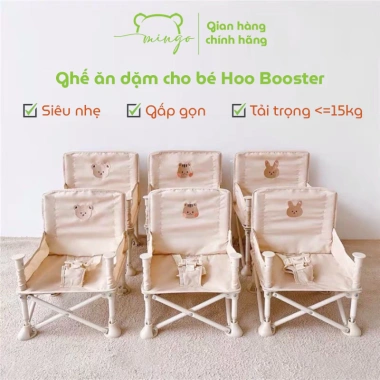 Ghế Ăn Dặm Gấp Gọn Mingo Hoo Booster Kiểu Hàn Quốc Siêu Nhẹ, Phù Hợp Du Lịch - Giá 449.000₫