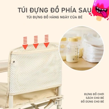 Ghế Ăn Dặm Gấp Gọn Mingo Hoo Booster Kiểu Hàn Quốc Siêu Nhẹ, Phù Hợp Du Lịch - Giá 449.000₫ 5