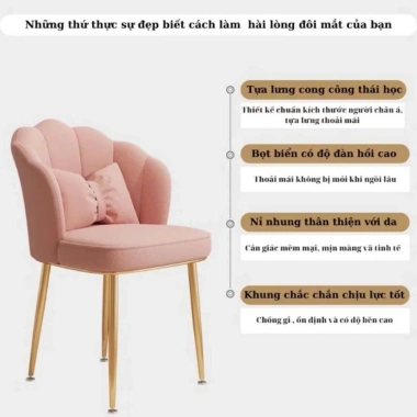 Ghế bàn trang điểm cao cấp nhập khẩu - Bàn phấn Ghế sen giảm còn 400.000₫ 2