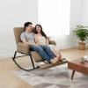 Ghế Bập Bênh Thư Giãn Mẹ Bỉm Sữa - Da PU Êm Ái, Đệm Dày, Kệ Massage Chân, Khung Thép Dày 4