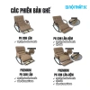 Ghế Bập Bênh Thư Giãn Mẹ Bỉm Sữa - Da PU Êm Ái, Đệm Dày, Kệ Massage Chân, Khung Thép Dày 7