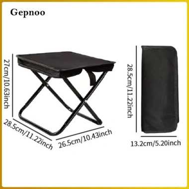 Ghế Cắm Trại Gepnoo Gấp Nhỏ Gọn Dây Kéo, Túi Xách Đa Năng Cho Sân Vườn, Ba Lô, Du Lịch, Câu Cá – Giá 171.600₫
