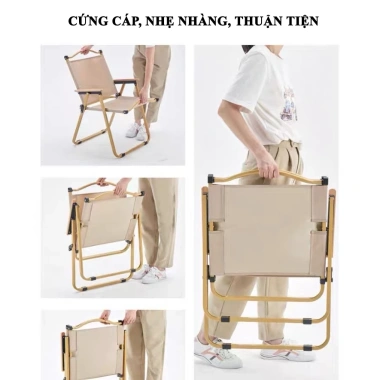Ghế du lịch gấp gọn đa năng Dã ngoại Ban công Câu cá Café - Giá chỉ 182.000 VND 4