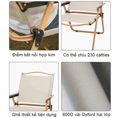 Ghế du lịch gấp gọn đa năng Dã ngoại Ban công Câu cá Café - Giá chỉ 182.000 VND 5