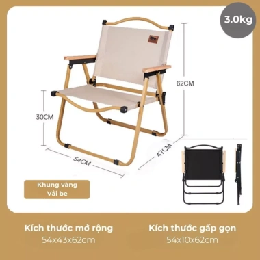 Ghế du lịch gấp gọn đa năng Dã ngoại Ban công Câu cá Café - Giá chỉ 182.000 VND 7