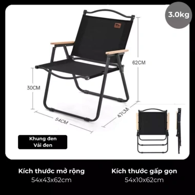 Ghế du lịch gấp gọn đa năng Dã ngoại Ban công Câu cá Café - Giá chỉ 182.000 VND 8