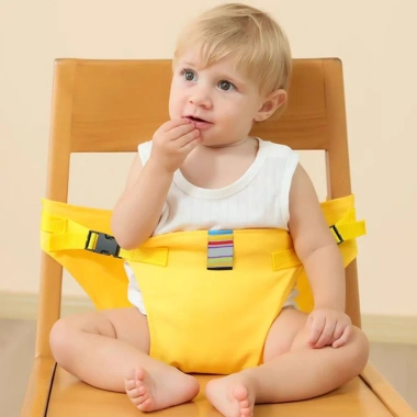 Ghế Du Lịch Trẻ Em Cao Cấp Gấp Bé, Dây An Toàn, Có Thể Giặt, Phù Hợp Sơ Sinh