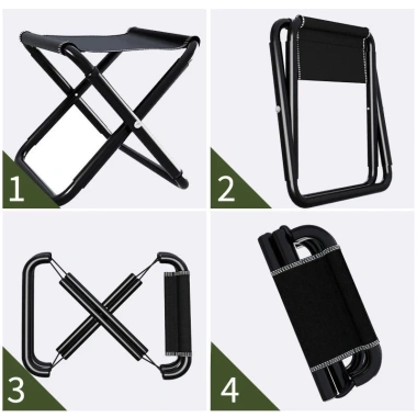 Ghế Mini Gấp Gọn Du Lịch Dã Ngoại Cắm Trại - Tiện Dụng, Giá 56k Giảm 20% 5