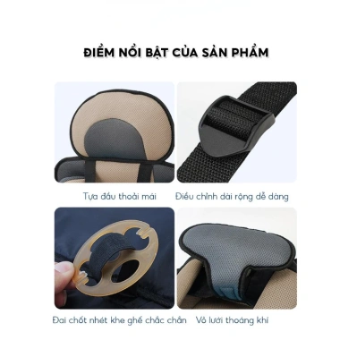 Ghế Ngồi Ô Tô Điện Cao Cấp cho Bé Sơ Sinh - An Toàn, Đa Năng, Giá Ưu Đãi 179.000 VND
