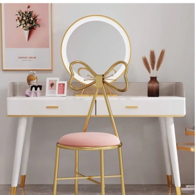 Ghế nơ ngồi bàn trang điểm & làm nail - Sẵn hàng, giá ưu đãi 250k Ghế nơ ngồi bàn trang điểm & làm nail - Sẵn hàng, giá ưu đãi 250k