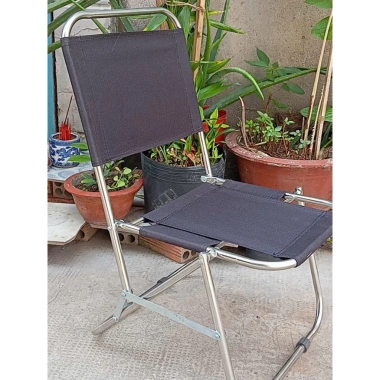 Ghế sắt thanh lá trà chanh gấp gọn - phù hợp quán cà phê, dã ngoại, sân vườn 135k 9