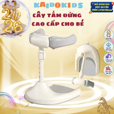 Ghế tắm đứng đa năng 4in1 cho bé - tay vịn chắc chắn, đế bám sàn an toàn, giảm đau khi tắm, giá ưu đãi 389.000₫ Ghế tắm đứng đa năng 4in1 cho bé - tay vịn chắc chắn, đế bám sàn an toàn, giảm đau khi tắm, giá ưu đãi 389.000₫