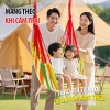 Ghế treo võng xích đu vải dày bền chắc, gối lót êm ái, chịu lực cao, dùng trong nhà ngoài trời - Giá chỉ 139.000₫