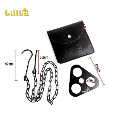 Giá ba lỗ tạo kiềng treo nồi thép không gỉ, dã ngoại cắm trại - Billba Outdoors 87k