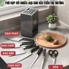 Giá để dao kéo và ống đựng đũa thìa HIKARI ED-93 - Treo tường, để bàn, thép carbon không gỉ, giá 195.000 2