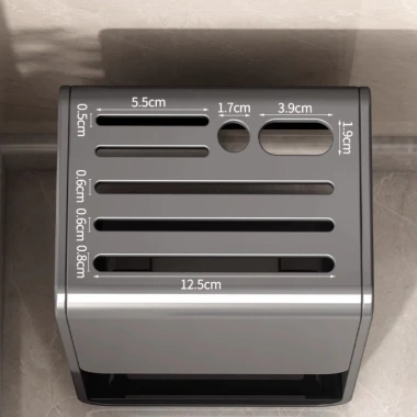 Giá để dao kéo và ống đựng đũa thìa HIKARI ED-93 - Treo tường, để bàn, thép carbon không gỉ, giá 195.000