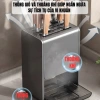 Giá để dao kéo và ống đựng đũa thìa HIKARI ED-93 - Treo tường, để bàn, thép carbon không gỉ, giá 195.000 5