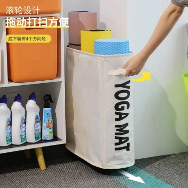 Giá để đồ Yoga Xe đẩy bánh xe, vải Oxford bền, dung lượng lớn - Giá ưu đãi 273.900 VND