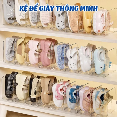 Giá Để Giày Thông Minh Trong Suốt Cho Bé - Kệ Đựng Giày Dép Gọn Gàng, Giá Chỉ 55k 2