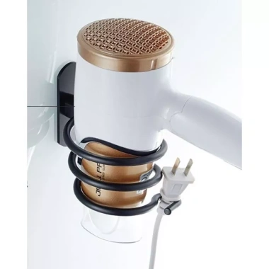 Giá để máy sấy tóc dán tường tiện lợi, chỉ 95.000 đồng, giảm 20% cho phòng tắm