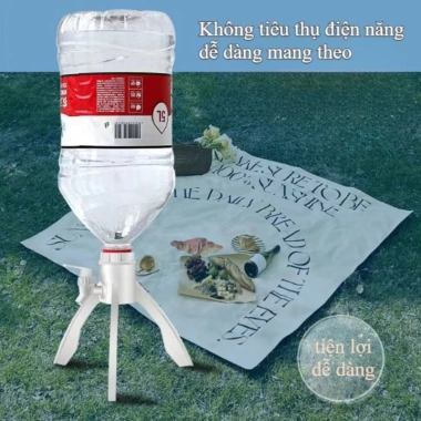 Giá đỡ bình nước 4-6.5L có vòi, tam giác chắc, nhựa an toàn, kệ ngược - Giá ưu đãi 2